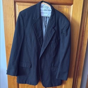 Classic Black Sport Coat with Notched Lapels